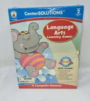 CENTER SOLUTIONS LANGUAGE ARTS 4 LEARNING GAMES GRADE 2 NEW SEALED 2009