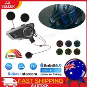 AU X5 Riding Helmet BT Headset BT 1000M Riding Intercom Motorcycle Music R5S1
