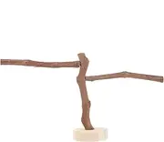 FONDOTIN Natural Vine Bird Perch Stand for Parrots Budgies Claw Grinding Perch for Chewing Safe Reliable Exercise Fun for Birds Convenient Installation