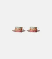 [Missoni] Missoni Zig Zag Jarris set of 2 teacups and saucers