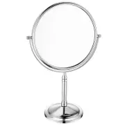 Nevenka 6in Standing Mirror Dual-Sided Magnifying Makeup Mirror-Nickel