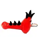 Collectible Heavy Glass Tobacco Animal pipe design SPARROW