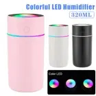 Cool Air Mist Humidifier LED Light Portable USB Aroma Diffuser Bedroom Home Car