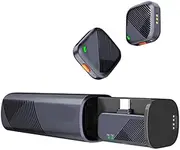 WAZIJ Mini Microphone 2.4GHz Wireless Microphone System Receiver Transmitter for Vlog Live Streaming Portable Mic A