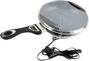 Ｂｅｓｇａ Electric Skillet Car Frying Pan Anti Scald Handle Personal Stir Fry Sturdy with Lid, 12V 150W