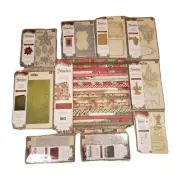 Crafters Companion Nature's Garden Poinsettia Perfection Paper Dies Stamps Lot