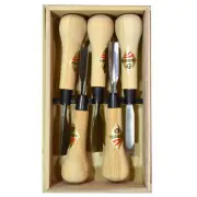 Michihamono Woody 5 Pcs Japanese Woodcarving Gouge Chisel Wood Working Tools Set