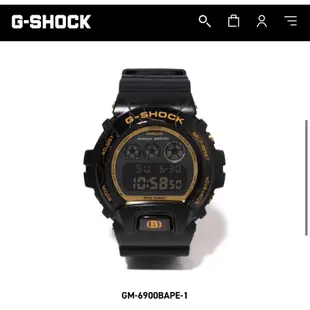 日本代購A BATHING APE BAPE X G SHOCK 手錶 迷彩 黑 正品潮流