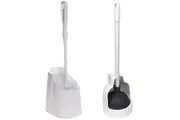Sabco Toilet Tidy Rim Brush and Sabco Toilet Plunger w Caddy Bathroom Set
