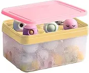Silicone Ice Cream Molds | Ice Snack Maker with Lid and Container,Double Layer Bin, Easy Release Reusable Mould for Refrigerator Homemade Dessert