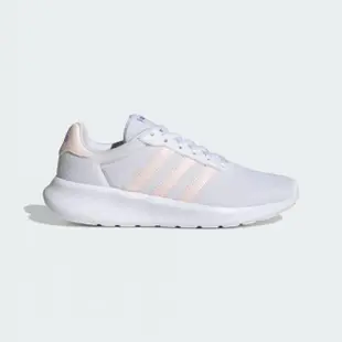 【adidas 愛迪達】ADIDAS LITE RACER 女輕量慢跑鞋 白 KAORACER HP6103