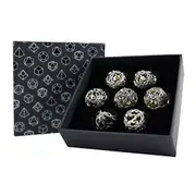 RPG Set Hollow Vines Dice (Chrome and Gold)