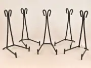 Easel Display Stand LOT of FIVE Black Metal Scroll Design