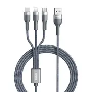 Phone Cable 3 in 1 Fast Charging Data Cable Type-C Micro- USB Lightning