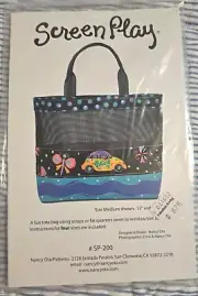 Screen Play Tote Bag Nancy Ota Patterns Sewing NIP