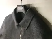 THEORY Mens Wool Cashmere Jacket Elijah B Size Medium Color Dark Gray Melange