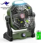 Outdoor Camping Fan with Lantern and Hook,Camping Fan Rechargeable, 7800Mah