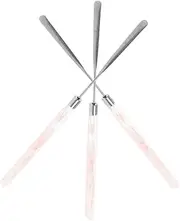 WRITWAA Professional Nail Art Tools 3pcs Glue Stick Makeup Mixing Spatula Compact Portable for On-the-go