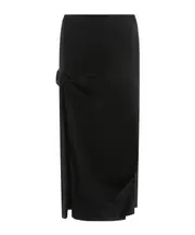 Zippered skirt UK10 black