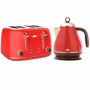 Vintage Electric Kettle and Toaster SET Combo Deal Stainless Steel Not Delonghi