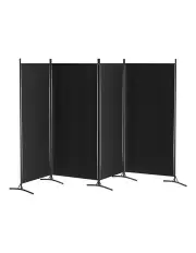[Artiss] 4 Panel Room Divider Screen 345x180cm in Black