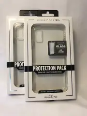 2 Case-Mate iPhone XS Max Protection Pack Clear tough case Tempered glass screen