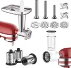 Meat Grinder Slicer Shredder Attachments for KitchenAid Stand Mixer Metal Meat