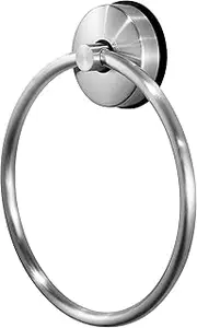 JOMOLA Towel Ring Suction Towel Rail for Bathroom Stainless Steel Kitchen Towel Rail Rack Drill Free Bath Towel Holder Bathroom Accessories Brushed Finish