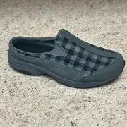Easy Spirit Dark Grey Travel Time Slip-On Clog Shoes