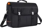 CURMIO Bartender Bag, Travel Bag for Bar Tools Set, Bartender Kits Storage with Padded Compartments for Wine Bottles, Perfect for Home Indoor Outdoor Patio Party, Black, Bar Tool Case