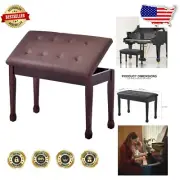 Water-Resistant Piano Bench with Flip-Top Storage – Perfect for Bedroom and More