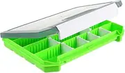 GANAZONO Fishing Tackle Container with Dividers Portable Storage Box for Bait and Accessories Durable Plastic Material with Transparent Cover for Outdoors