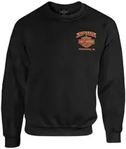 [HARLEY-DAVIDSON] Men's Custom Freedom Fleece Pullover Crew Sweatshirt - Black