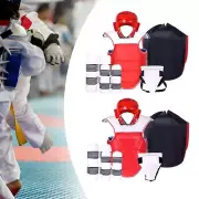 Taekwondo Sparring Gear Equipment Set Head Guard Leg Guard Karate Clothing for