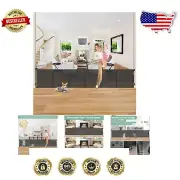 Reinforced 26'' Mesh Pet Gate - Fits Openings 0-135'' - Space-Saving Design