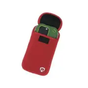 EMF Blocking Cell Phone Sleeve - EMF Blocking Pouch - Updated Extra Large Red