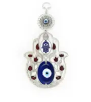 Blue Hamsa Hand Evil Eye Wall Hanging Home Decor Protection ms59