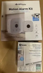 Swann Alpha Series Motion Movement Sensor Alarm Kit SWALPH-ALARMK2-GL NEW+Bonus