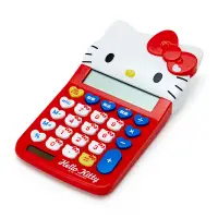 在飛比找蝦皮購物優惠-日本進口 HELLO KITTY 愛心款 計算機 紅色