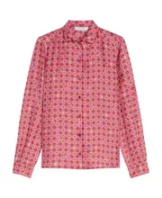 Printed silk shirt IT40,IT42,IT38,IT36 Red/fuchsia