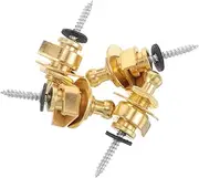 Hoement Guitar Strap Adapters Professional Guitar Strap Locks Round Head Design for Easy Installation