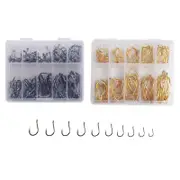 100X Octopus Fishing Hooks Chemically Sharpened Sizes 3-12