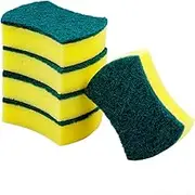 Mobestech 12pcs High-Density Cleaning Sponges Double-Sided Scouring Pads for Kitchen Bathroom Fast Bubbling Dishwashing Brushes Water Absorbent Cleaning Cloths for Household Utensils