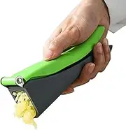 Stainless Steel Garlic Press, Manual Potato Mincer Crusher, Non-Slip Hand-Held Multifunctional Kitchen Chopper for Vegetable Chopping Food Prep Cooking Utensils Home Use