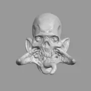 Mutant Vampire Monster custom head for Mythic Legions & other action figures