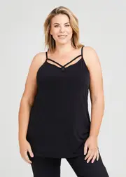 [Taking Shape] Taking Shape Transition Tank Size 30 in Black - Plus Size Women's Tops & T Shirts Black