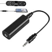 1PC Ground Loop Noise Isolator 3.5mm AUX Cable For Car Audio System Home Stereo