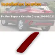 Left Rear Bumper Reflector Light Red Lens For Toyota Corolla Cross 2020-2022 (for: Toyota)