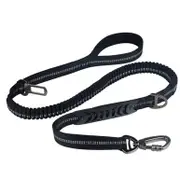 Waggly Bungee Dog Lead Black