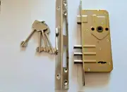 METAL PLC /Deadbolt/ Door Lock/For Main Locking/With 4 Keys